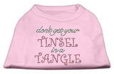 Tinsel In A Tangle Rhinestone Dog Shirt