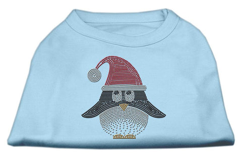 Santa Penguin Rhinestone Dog Shirt