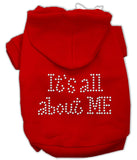 It's All About Me Rhinestone Hoodies