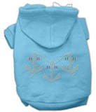 Rhinestone Anchors Hoodies