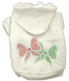 Christmas Bows Rhinestone Hoodie