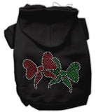 Christmas Bows Rhinestone Hoodie