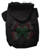 Candy Cane Crossbones Rhinestone Hoodie