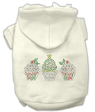 Christmas Cupcakes Rhinestone Hoodie