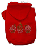 Christmas Cupcakes Rhinestone Hoodie