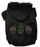 Christmas Cupcakes Rhinestone Hoodie