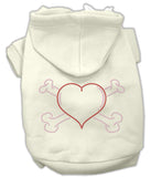 Heart And Crossbones Hoodies