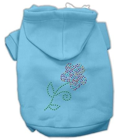 Multi-colored Flower Rhinestone Hoodie