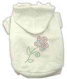 Multi-colored Flower Rhinestone Hoodie