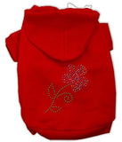 Multi-colored Flower Rhinestone Hoodie