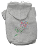 Multi-colored Flower Rhinestone Hoodie