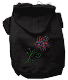 Multi-colored Flower Rhinestone Hoodie