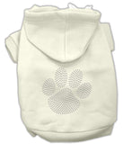 Clear Rhinestone Paw Hoodies