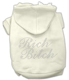 Rich Bitch Rhinestone Hoodies