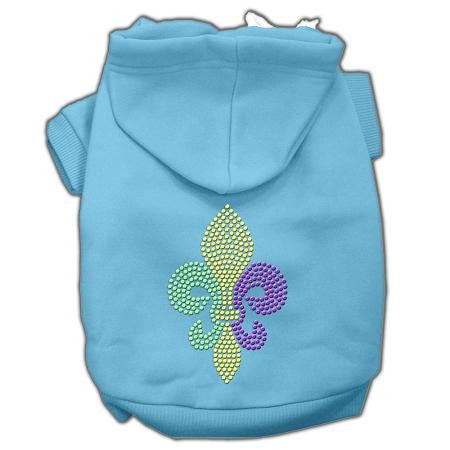 Mardi Gras Fleur De Lis Rhinestone Hoodies