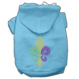 Mardi Gras Fleur De Lis Rhinestone Hoodies