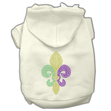 Mardi Gras Fleur De Lis Rhinestone Hoodies