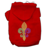 Mardi Gras Fleur De Lis Rhinestone Hoodies