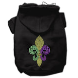 Mardi Gras Fleur De Lis Rhinestone Hoodies