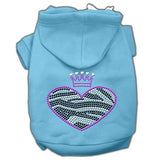 Zebra Heart Rhinestone Hoodies