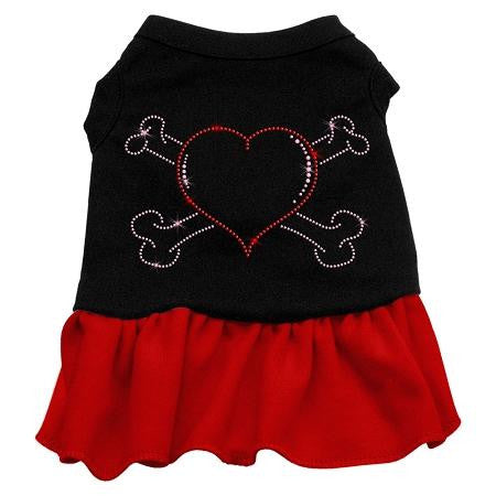 Rhinestone Heart And Crossbones Dress