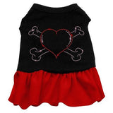 Rhinestone Heart And Crossbones Dress