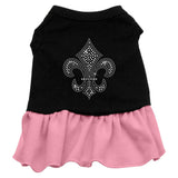 Silver Fleur De Lis Rhinestone Dress