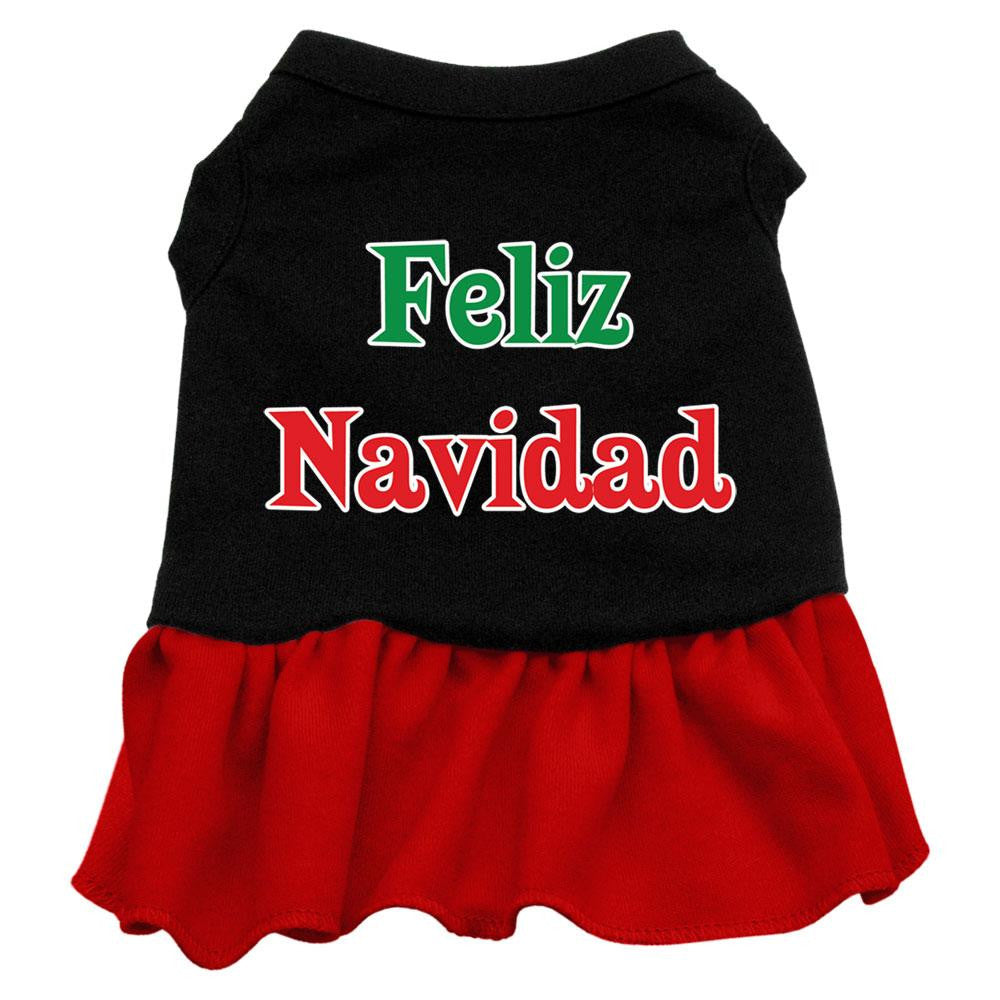 Feliz Navidad Screen Print Dress