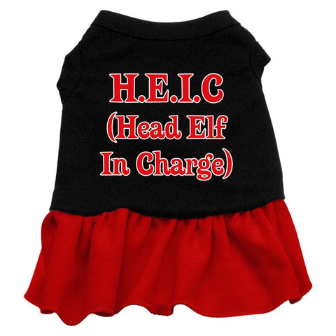 Head Elf In Charge Screen Print Dress