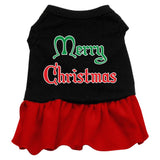 Merry Christmas Screen Print Dress