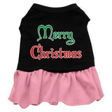 Merry Christmas Screen Print Dress