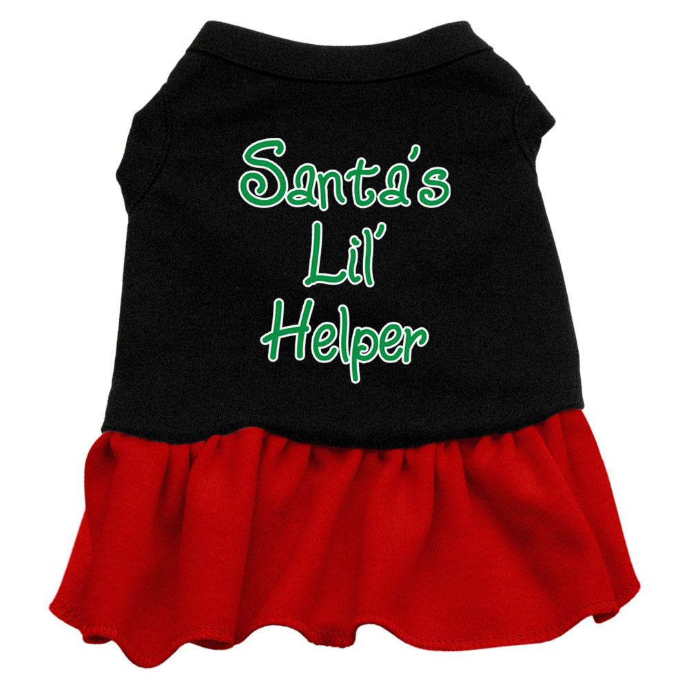 Santa's Lil Helper Screen Print Dress