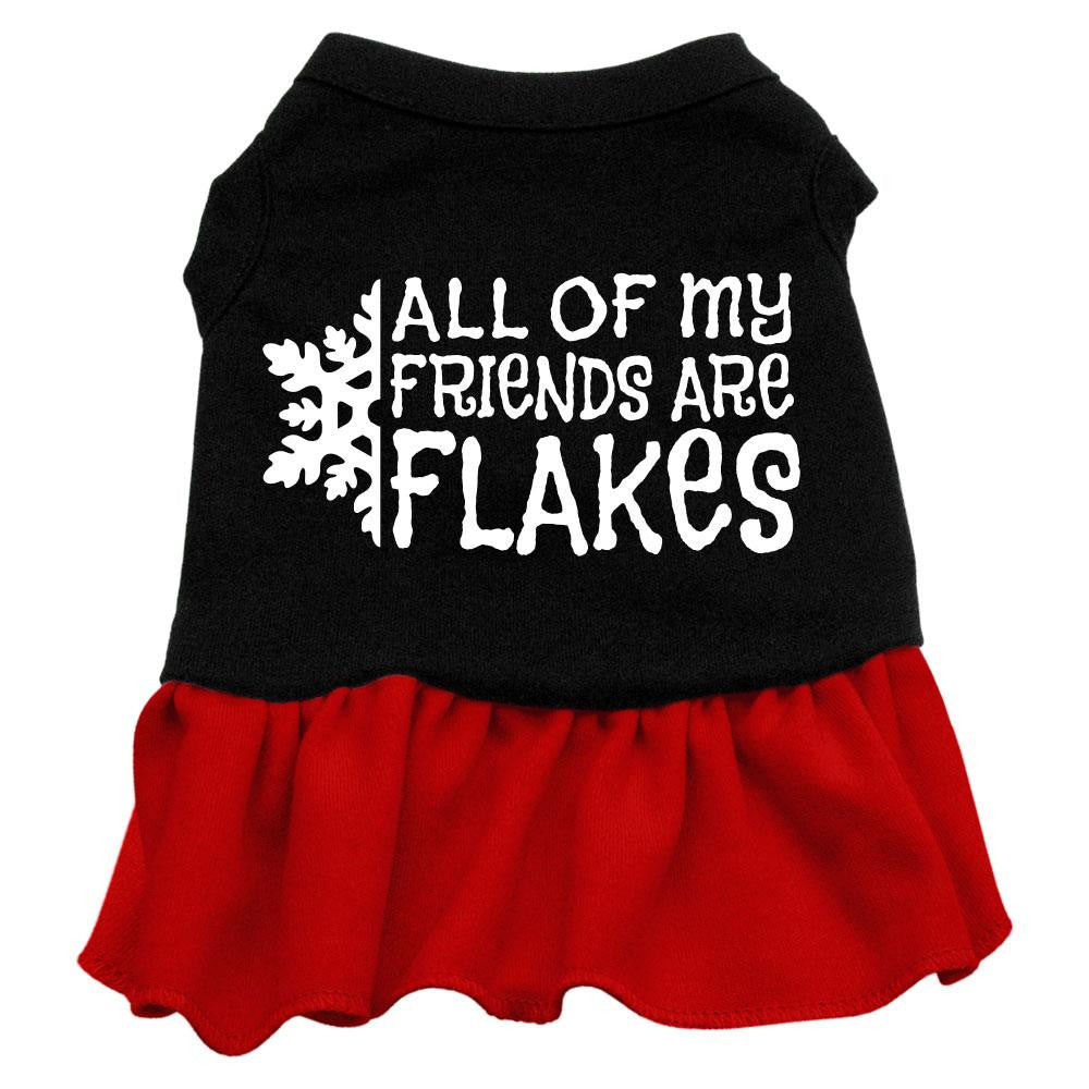 All My Friends Are Flakes Screen Print Dress