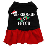 Aberdoggie Christmas Screen Print Dress