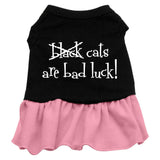 Black Cats Are Bad Luck Screen Print Dress