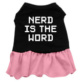 Nerd Is The Word Screen Print Dress