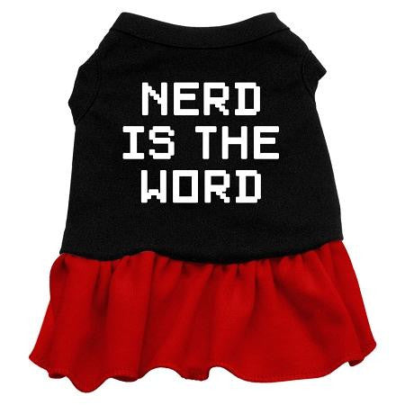 Nerd Is The Word Screen Print Dress