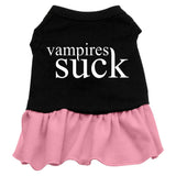 Vampires Suck Screen Print Dress