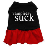 Vampires Suck Screen Print Dress