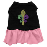 Mardi Gras Fleur De Lis Rhinestone Dress