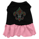 Christmas Fleur De Lis Rhinestone Dress