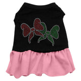 Christmas Bows Rhinestone Dress