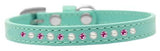 Pearl And Pink Crystal   Puppy Collar