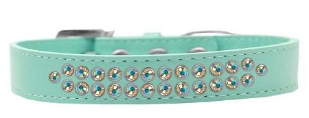 Two Row Ab Crystal   Dog Collar