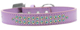 Two Row Ab Crystal   Dog Collar