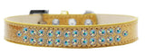 Two Row Ab Crystal   Ice Cream Dog Collar