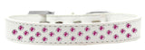 Sprinkles Dog Collar Bright Pink Crystals