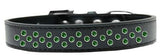 Sprinkles Dog Collar Emerald Green Crystals