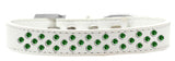 Sprinkles Dog Collar Emerald Green Crystals