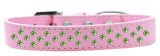 Sprinkles Dog Collar Lime Green Crystals